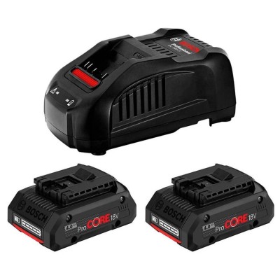 Набір 2 акумуляторів Bosch ProCORE 18V 4.0Ah + ЗП GAL 1880 CV Professional (1600A016GF)