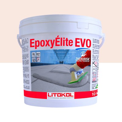 Епоксидна фуга Litokol Epoxyelite EVO c.210 двокомпонентна сіро-бежева 10 кг (EEEVOGRE0010)