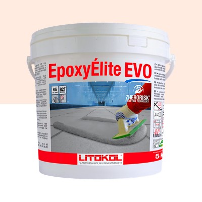 Епоксидна фуга Litokol Epoxyelite EVO c.205 двокомпонентна травертин (бежева) 5 кг (EEEVOTRV0005)