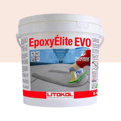 Епоксидна фуга Litokol Epoxyelite EVO c.210 двокомпонентна сіро-бежева 5 кг (EEEVOGRE0005)