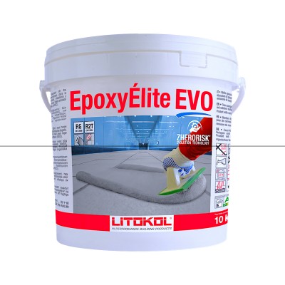 Епоксидна фуга Litokol Epoxyelite EVO c.100 двокомпонентна екстра біла 10 кг (EEEVOBSS0010)