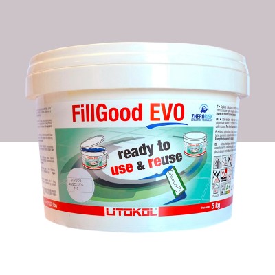 Поліуретанова фуга Litokol FillGood EVO 110 сірий перламутр 5 кг (FGEVOGPR0005)