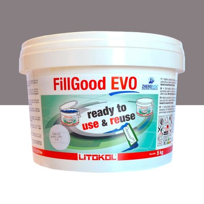 Поліуретанова фуга Litokol FillGood EVO 125 сірий цемент 5 кг (FGEVOGCM0005)