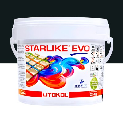 Епоксидна фуга Litokol Starlike EVO 145 чорна 2,5 кг (STEVONCR02.5)