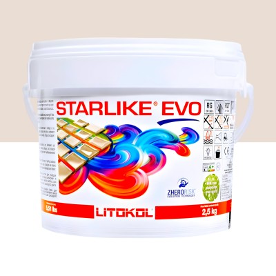 Епоксидна фуга Litokol Starlike EVO 202 натурале 2,5 кг (STEVONAT02.5)