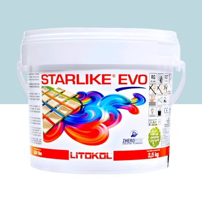 Епоксидна фуга Litokol Starlike EVO 300 пастельно-блакитна 2,5 кг (STEVOAPS02.5)