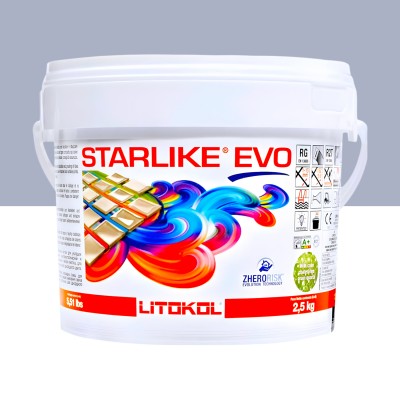 Епоксидна фуга Litokol Starlike EVO 310 сіро-блакитна 2,5 кг (STEVOAPL02.5)