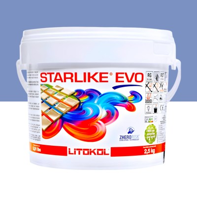 Епоксидна фуга Litokol Starlike EVO 330 волошкова 2,5 кг (STEVOBAV02.5)