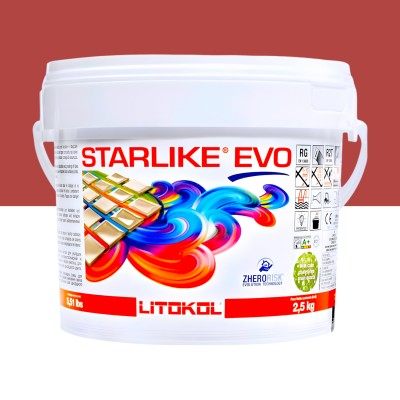 Епоксидна фуга Litokol Starlike EVO 550 червона 2,5 кг (STEVORRN02.5)