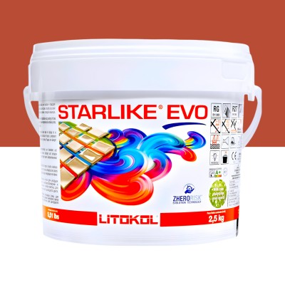 Епоксидна фуга Litokol Starlike EVO 580 теракота 2,5 кг (STEVORMT02.5)