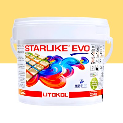 Епоксидна фуга Litokol Starlike EVO 600 жовта ваніль 2,5 кг (STEVOGVN02.5)