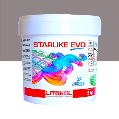 Епоксидна фуга Litokol Starlike EVO 115 сірий шовк (сіра) 5 кг (STEVOGST0005)