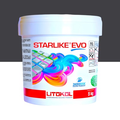 Епоксидна фуга Litokol Starlike EVO 140 графіт 5 кг (STEVONGR0005)