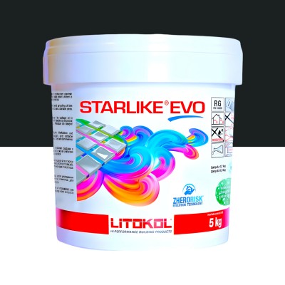 Епоксидна фуга Litokol Starlike EVO 145 чорна 5 кг (STEVONCR0005)