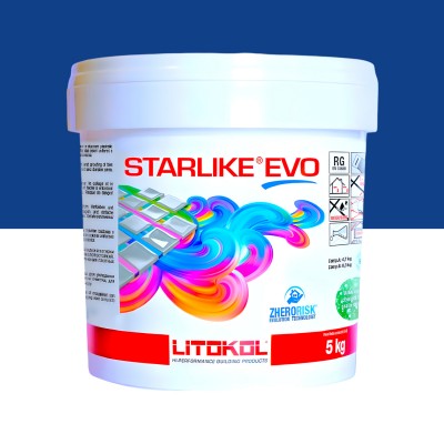 Епоксидна фуга Litokol Starlike EVO 350 сапфір (синя) 5 кг (STEVOBZF0005)