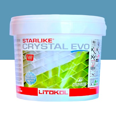 Епоксидна фуга Litokol Starlike EVO ColorCrystal 820 блакитний хамелеон 2,5 кг (CCEVOATR02.5)