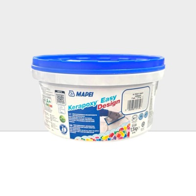 Епоксидний шовний заповнювач (фуга) MAPEI KERAPOXY EASY DESIGN №111, світло-сірий,1,5 кг (5KB011115)