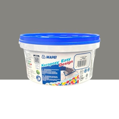 Епоксидний шовний заповнювач (фуга) MAPEI KERAPOXY EASY DESIGN №113, темно-сірий, 1,5 кг (5KB011315)