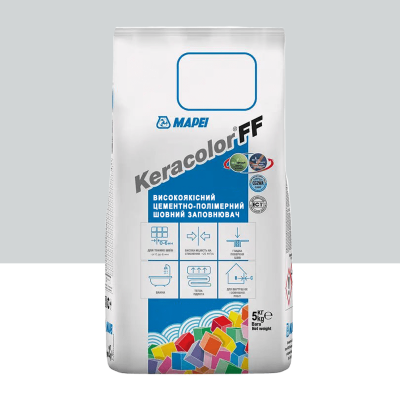 Цементний розчин для заповнення швів шириною до 6 мм Mapei Keracolor FF ALU/AUS 110 Мангеттен 5 кг (5051105)