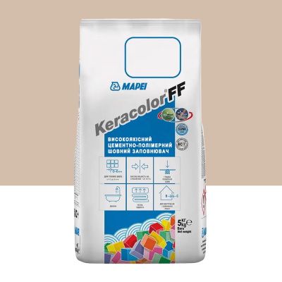 Цементний розчин для заповнення швів шириною до 6 мм Mapei Keracolor FF ALU 134 Шовк 5 кг (5051345)