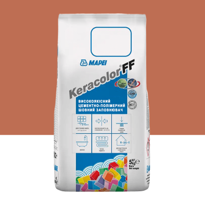 Цементний розчин для заповнення швів шириною до 6 мм Mapei Keracolor FF ALU 136 Гончарна глина 5 кг (5051365)