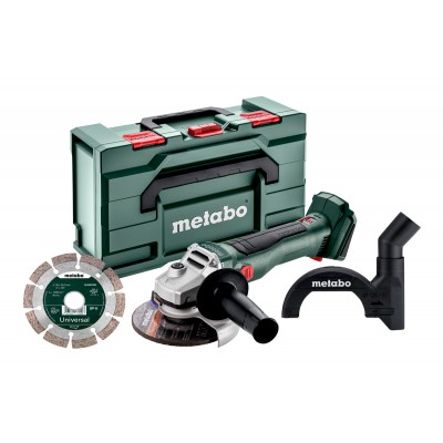 Акумуляторна кутова шліфувальна машина Metabo Set W 18 L BL 9-125 (691225000)