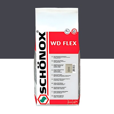 Затирка цементна еластична, Антрацит  SCHÖNOX WD Flex / 4x5 kg (582561)