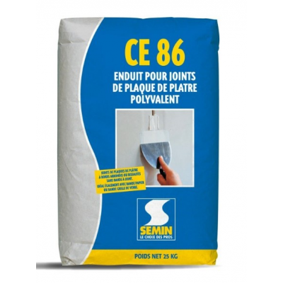Спеціальна високоміцна шпаклівка для закладення стиків SEMIN CE86, 25 кг (34490)