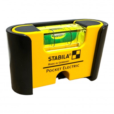 Кишеньковий міні рівень Pocket Electric Stabila з магнітом та кліпсою (18115)