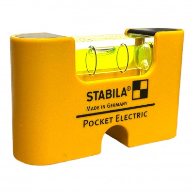 Кишеньковий міні рівень Pocket Electric Stabila з магнітом (17775)