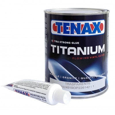 Клей для каменю Tenax TITANIUM ExtraClear 1L (04467)