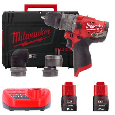 Дриль компактний зі знімним патроном MILWAUKEE M12 FPDXKIT-202X (4933464138)