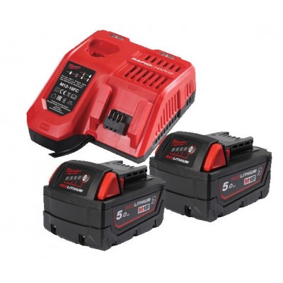 Енергокомплект MILWAUKEE M18 NRGCR-502 (В5 2шт; З/П M12-18FC) (4932479831)