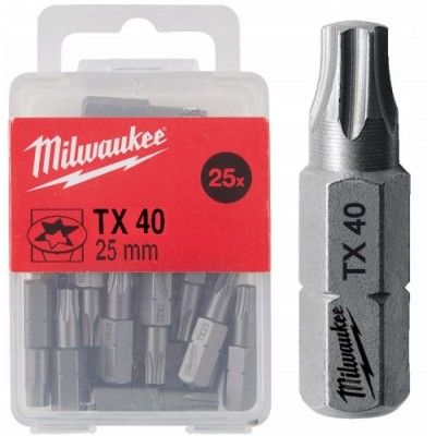 Насадка TX40 MILWAUKEE SHOCKWAVE 25 мм, 25 шт (4932399600)