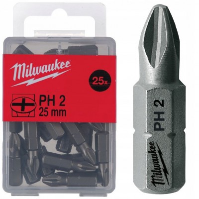 Насадка Milwaukee PH2 25 мм, 25 шт (4932399587)