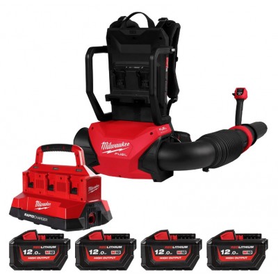 Повітродувка акумуляторна безщіткова MILWAUKEE M18 F2BPB-124 DUAL-BAT (4933493213)