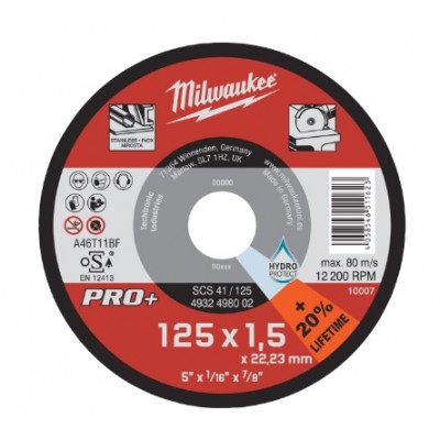 Тонкий відрізний диск Milwaukee Pro+ SCS41 125x1.5 мм (4932498002)