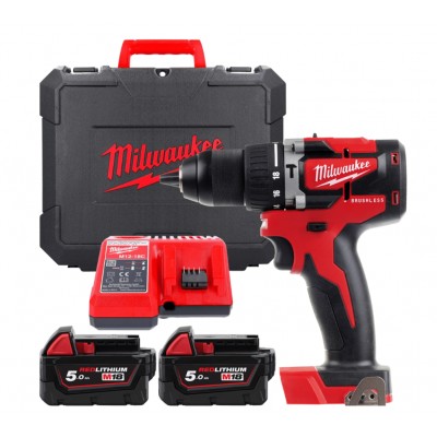 Дриль-шуруповерт MILWAUKEE M18 CBLPD-502X безщітковий ударний, 60 Нм (4933464558)