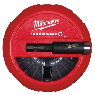 Набір біт Milwaukee Impact Shockwave 15 шт (4932430904)