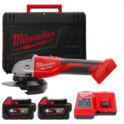 Акумуляторна кутова шліфмашина Milwaukee M18 BLSAG125X-402X, 125 мм (4933492644)