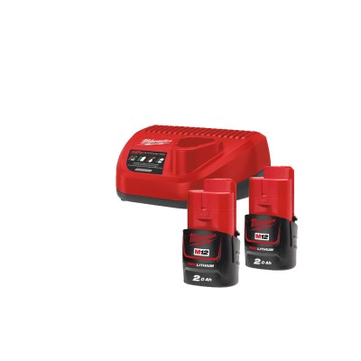 Енергокомплект MILWAUKEE M12 NRG-202 (B2 2шт; З/П С12С) (4933459209)