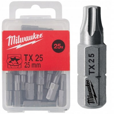 Насадка TX30 MILWAUKEE SHOCKWAVE 25 мм, 25 шт (4932399599)