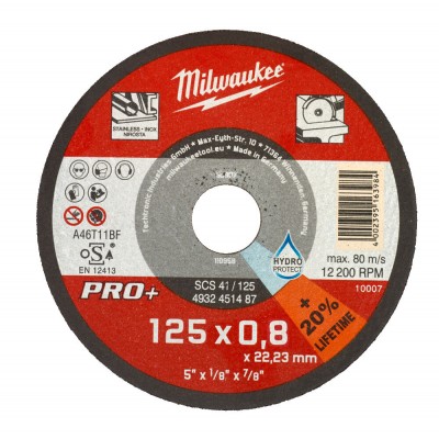 Диск відрізний Pro+ SCS 42 125x0.8mm MILWAUKEE (4932498201)