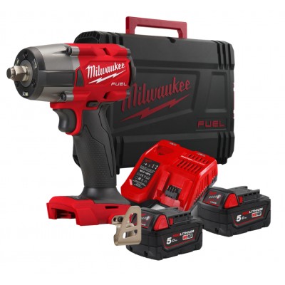 Гайковерт акумуляторний MILWAUKEE 1/2" M18 FMTIW2F12-502X (2 акум+з/п), 881 Нм (4933478450)