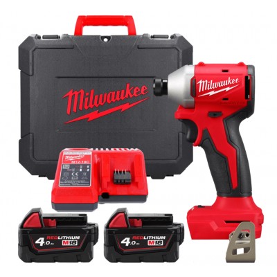 Шуруповерт ударний акумуляторний безщітковий MILWAUKEE M18 BLIDRC-402C (4933492840)