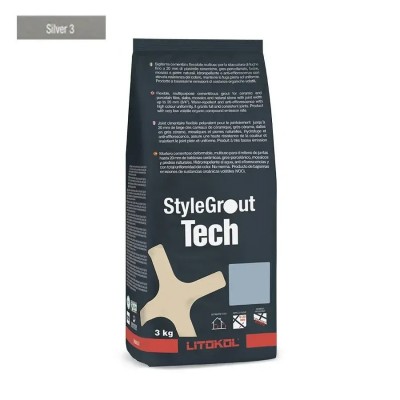 Цементна фуга Litokol StyleGrout Tech 0-20 (Silver 3) 3 кг (SGTCHSLV30063)