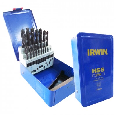 Набір свердел IRWIN HSS PRO DIN 338 G1CASSETTE 25 шт. (10502504)