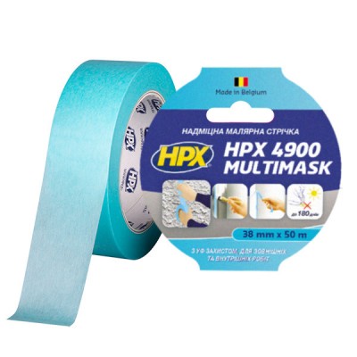 Надміцна малярська стрічка HPX 4900 MULTIMASK 38ммх50м з УФ-захистом (EW3850)