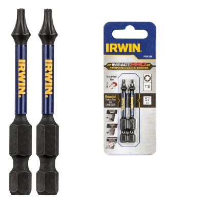 Біта IRWIN IMPACT PRO 1/4" 57мм TX10, 2шт (IW6061601)