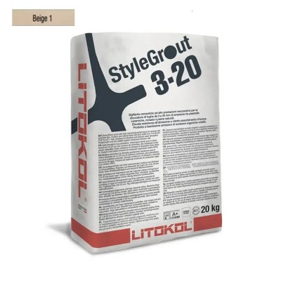 Цементна фуга Litokol StyleGrout 3-20 (Black 1) 20 кг (SG320BLK10020)